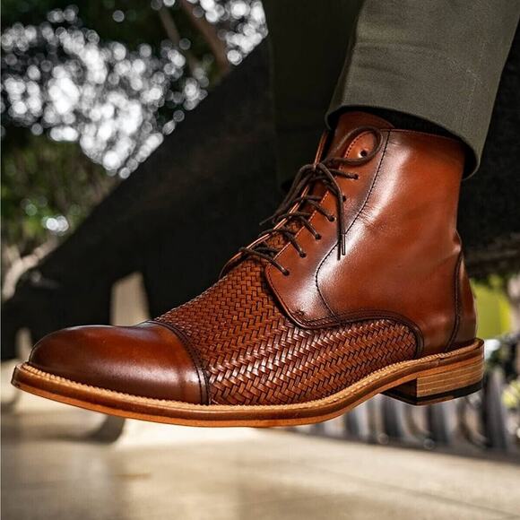 GINANNI Mens 12 Mount Solaro Italian Calf Leather Chukka Boot NWB 40% OFF $365 - Picture 5 of 11
